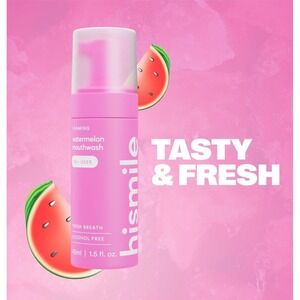 NEW Hismile Watermelon Fruit Mouthwash Fresh Breath Oral Care Alcohol Free 1.5oz